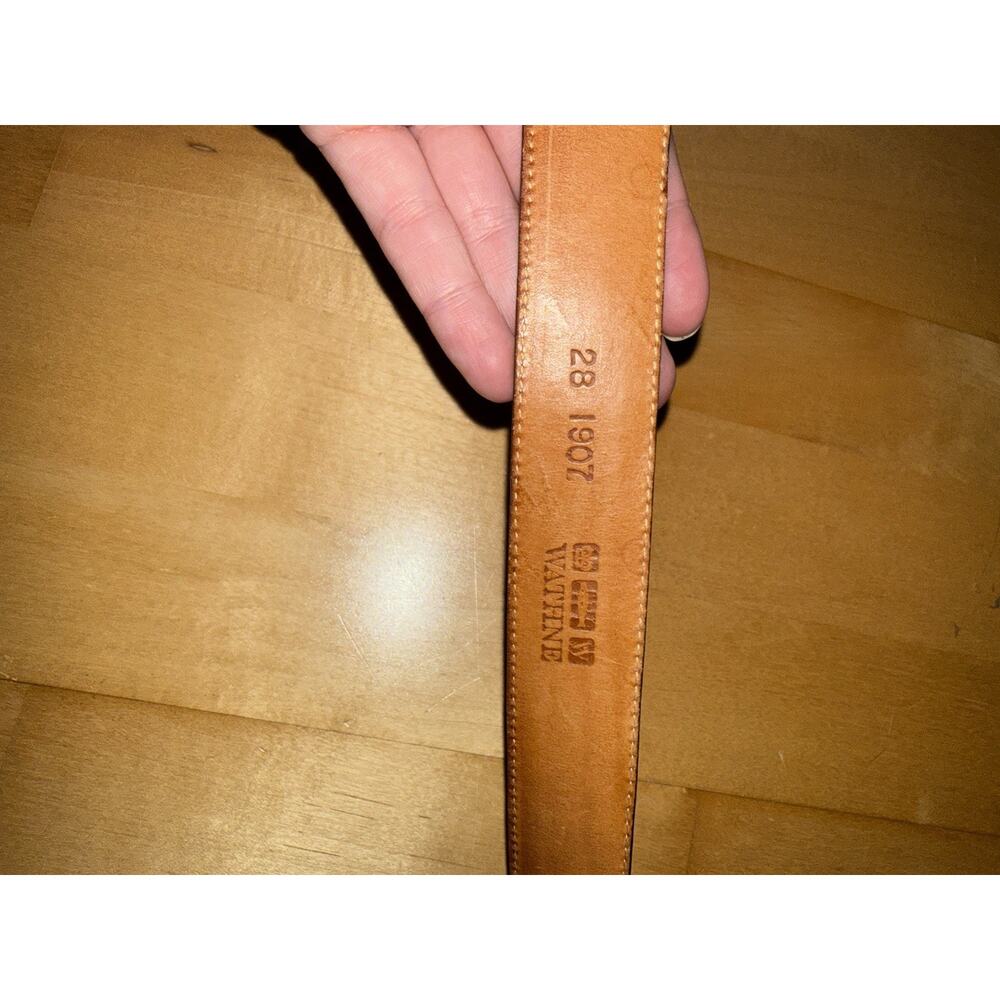 Wathne Brown Croc Leather Belt Kit (no Buckle) 28